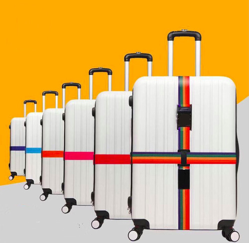 Correa De Seguridad Para Equipaje Maleta Valija Resistente Color Arcoiris