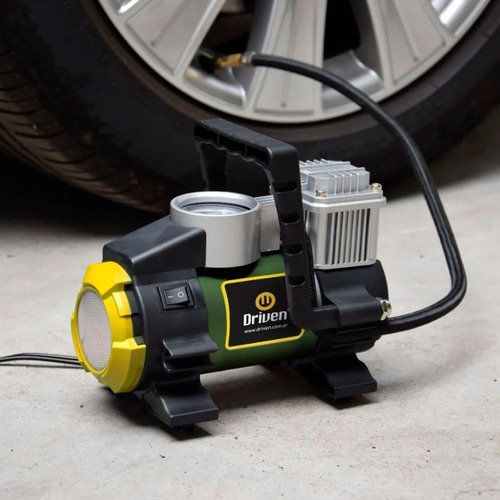 Imagen 6 de 10 de Compresor Portatil Auto Camioneta 12v Con Luz Led Driven