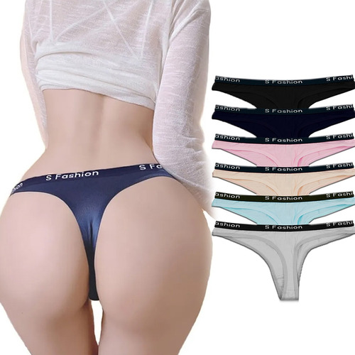 Tanga De Licra Para Mujer ( Paquete De 6 Pcs )