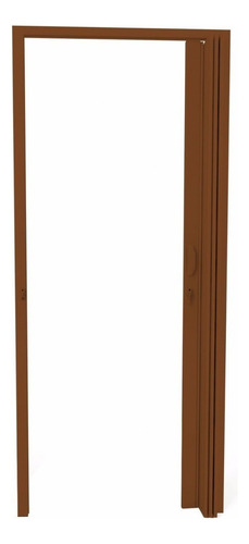 Porta Sanfonada Pvc Polifort 210cmx70cm Mogno Cwt Cor Madeira