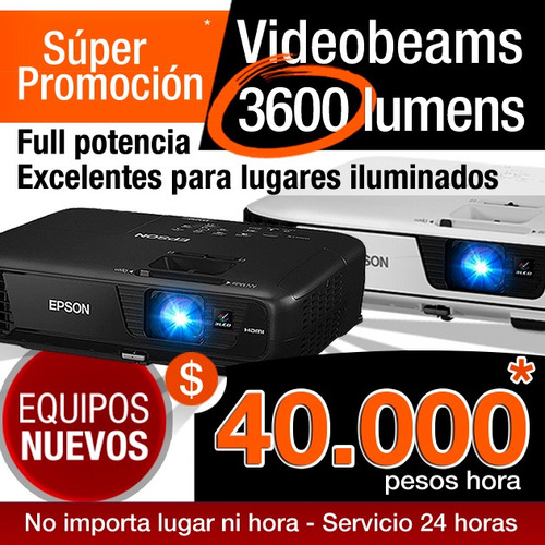 Alquiler De Video Beam $40.000 Hora 322 4363013