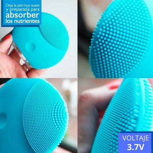 Limpiador Facial Masajeador Recargable Usb Negro