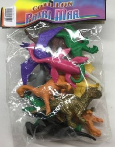 Imagen 2 de 3 de Dino Mediano X12 Juguetito Sorpresita Piñata