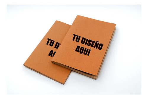 Libreta Kraft Personalizada A6 10x15 Tapa Blanda X10u