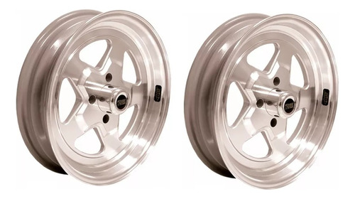 Par De Roda Power Star 15xtala 3,5 Furos 5x114 Diamantada Ag