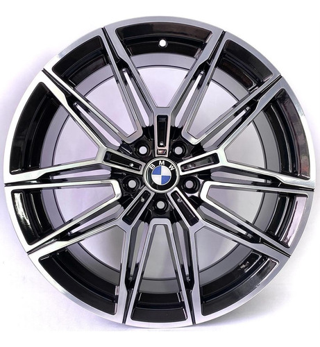 Rodas Bmw M4 530 540 X1 X3 Z4 Aro 20x8 5x112 (jogo) + Bicos Cor Preto Diamantado