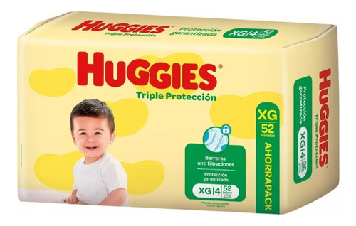 Huggies  Triple Protec Xxg X 50 X 3 Paquetes 