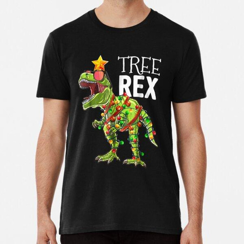 Remera Tree Rex Navidad Algodon Premium