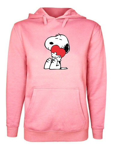 Polerón Estampado Unisex Snoopy Corazón