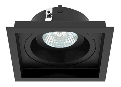 Spot De Embutir Rec Preto 1x Mr16 - Interlight Il4716 110V/220V