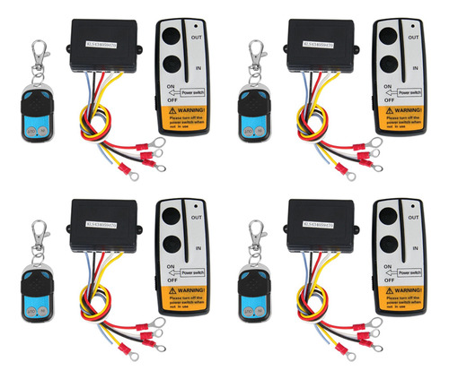 Juego De Control Remoto Inalámbrico De 4 X 12 V 12 Voltios 5