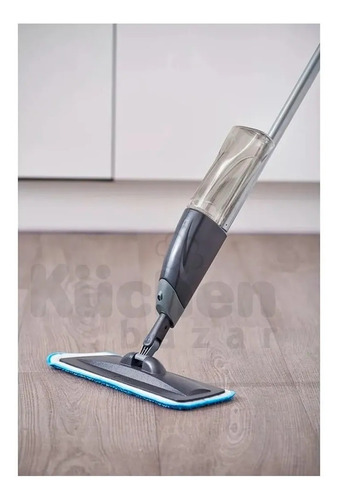 Imagen 5 de 10 de Mopa Spray Mop Trapeador Rectangular Secador De Pisos Con Rociador Paño De Microfibra Ultra Absorvente