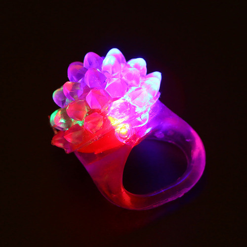 Anillos Led Brillantes Con Forma De Fresa, 8 Unidades, Para