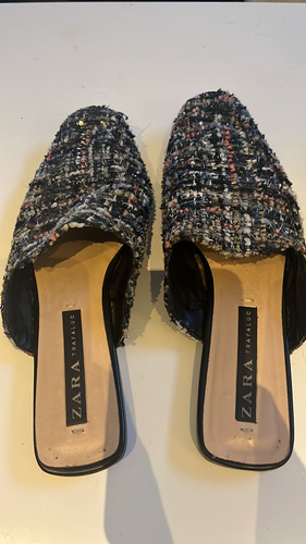 Sandalias Chatitas Zara Fantasía Con Brillos