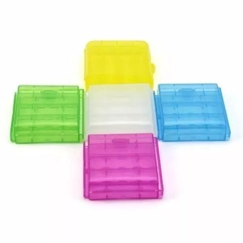 Case Para Pilhas Aa E Aaa Kit Com 10 Peças Cores Variadas