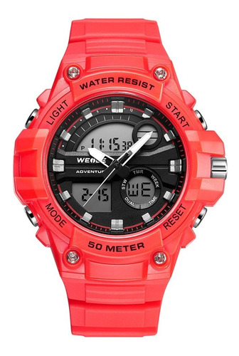 Relógio Masculino Weide Anadigi Wa3j8010 - Vermelho