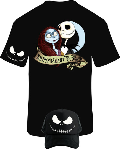 Camiseta Manga Cort Jack Skellington Obsequio Gorra Hawollee