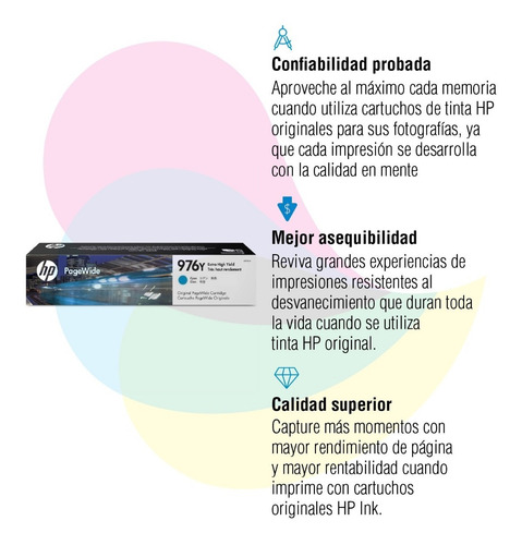 Cartucho Hp 976y Cyan Original L0r05a Hp 552 577 55250