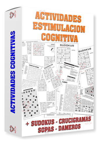 Kit Imprimible Estimulacion Cognitiva Sudoku Crucigrama