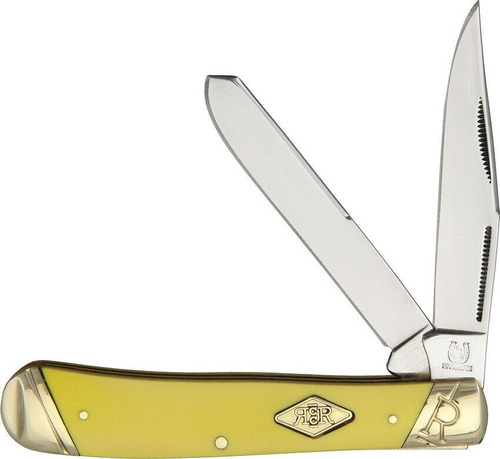 Navaja Rough Rider Classic Trapper Carbon Mango Amarillo