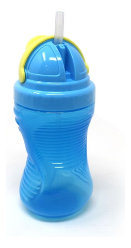 Vaso Entrenador 300ml Vasopitillo Antiderrame 10oz Bebesitos Color Azul