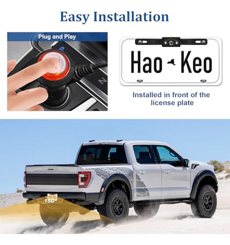 Backup Camera Kit 7'' Hd Para Camiones Con Visin Nocturna