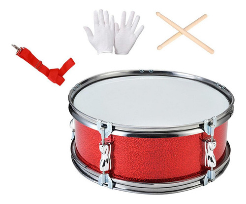 ..tambor De Música Conjunto De Bateria Tambores De Caja Rojo