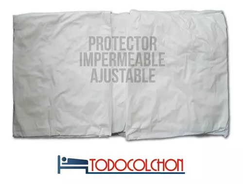 Cubrecolchon Ajustable Protector Impermeable Queen 160x200