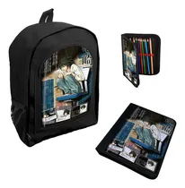 Comprar Combo Escolar Mochila Carpeta Cartuchera Death Note M12
