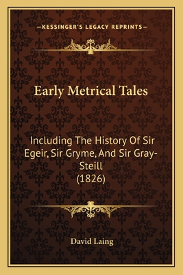 Libro Early Metrical Tales: Including The History Of Sir ...