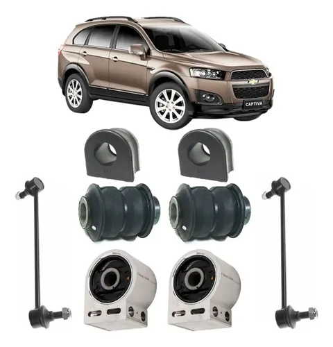 Kit Bucha Bandeja Estabilizadora Bieleta Captiva 2.4 3.6 4cc