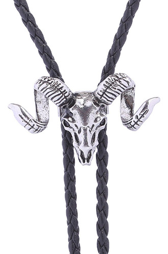 3 Cabeza De Cabra Western Bolo Corbata Corbata Vaquero Plata