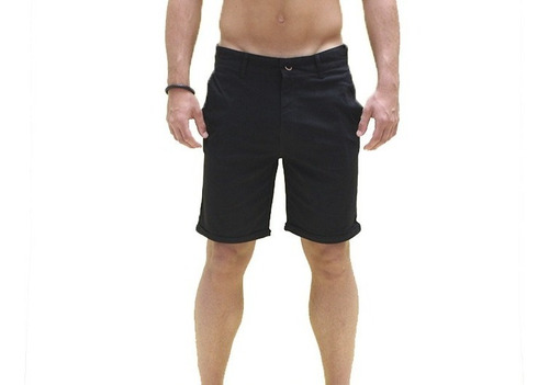 Imagen 2 de 6 de Pack 2 Bermudas China Gabardina Lisa Spandex Oferta!