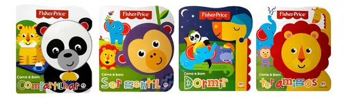 Coleção Fisher Price Como É Bom 4 Vol de Mattel Vol 1 Editorial Kit de Livros Capa Mole Edição 2017-01-01 00:00:00 Em Português