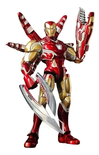 Iron Man Mark Lxxxv Boneco Blokees Colecionável Marvel 13 Cm