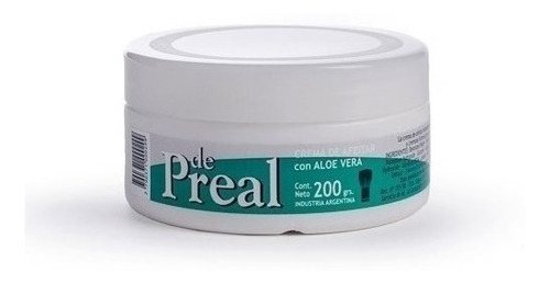 De Preal Crema De Afeitar Aloe Vera X200grs