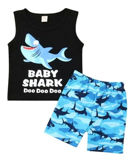 Ropa Ropa unisex para niños Tops y camisetas Camisas de vestir y abotonadas Camiseta de béisbol De cumpleaños Blue Baby Shark 