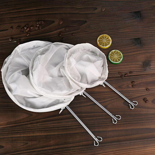 Colador De Filtro De Café De Tela Con Mango De Acero L