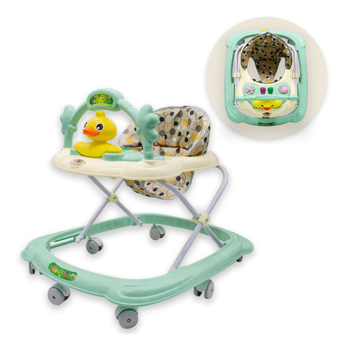 Imagen 1 de 8 de Andador Bebe Didactico 6 Ruedas + Sonido + Juego - Plegable