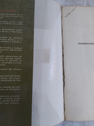 Libro Introducción A La Mecánica De Sólidos, Egor P. Popov (Usado)