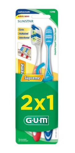 Cepillo Gum Supreme 1396 Medio 2x1