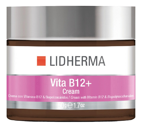 Vita B12+ Cream Hidratante Emoliente Antioxidante Lidherma Momento De Aplicación Día/noche Tipo De Piel Todo Tipo De Piel