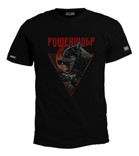 Camiseta Powerwolf Banda Metal Rock Poster Lobo Bto