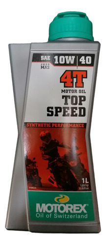 Aceite Motorex 10w40 Top Speed Full Sintético 