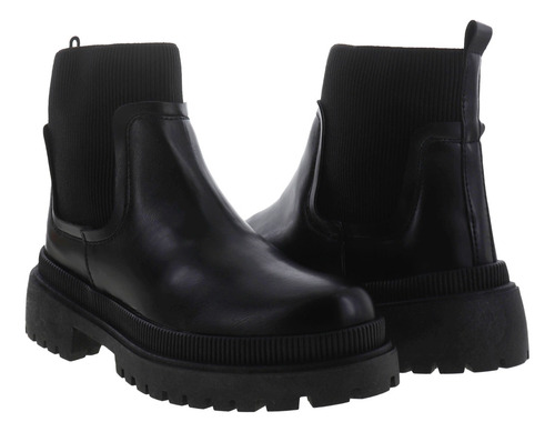 Imagen 1 de 4 de Botines Botas Básicas Dama Chunky Elástico Erez