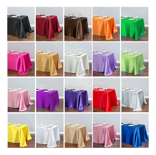 Mantel Satinado Para Mantel De Mesa Table Runner