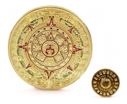 Moneda Medallón Calendario Azteca