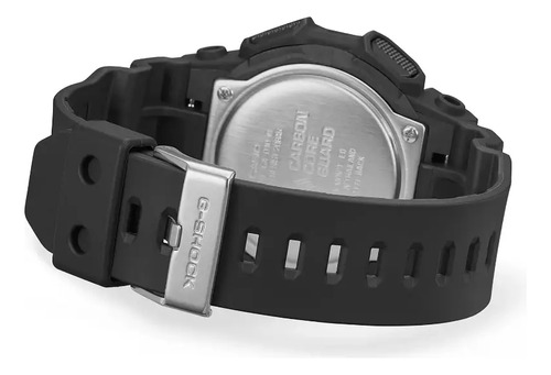 Reloj Casio Hombre Ga-010-1a Ts Correa Negro Bisel Negro Fondo Blanco