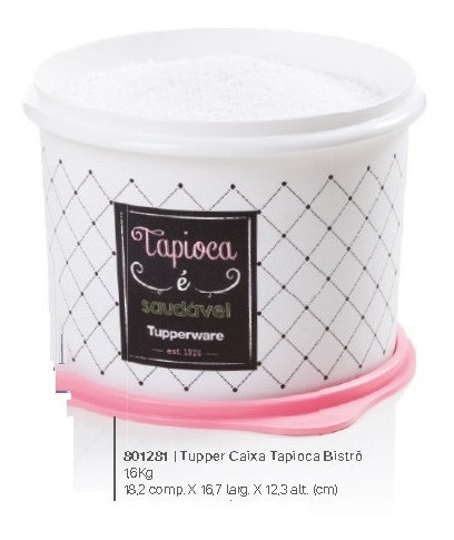 Tupperware Caixa Para Tapioca 1,7 Litros
