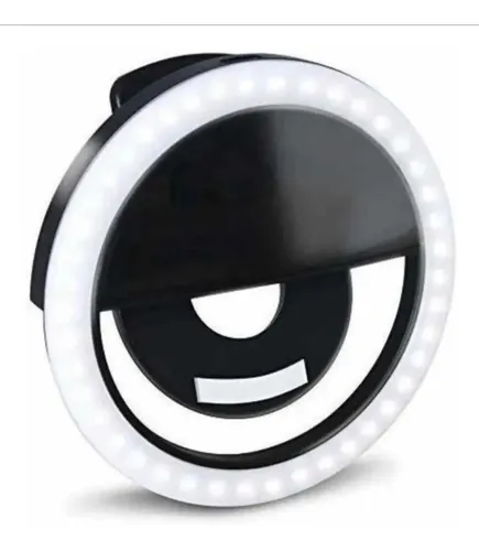 Mini Aro Led Para Celulares Luz Recargable